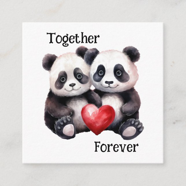 Carte D'accompagnement Ensemble Panda Froever (Devant)