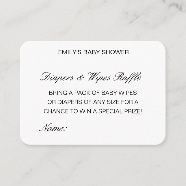 Carte D'accompagnement Ensembles de Baby showers à gaufre modifiables (Devant)
