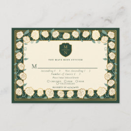 Carte D'accompagnement Epée & Bouclier Imaginaire médiéval Mariage RSVP G