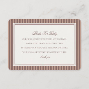 Carte D'accompagnement Espresso Martini Bébé Livres pour Baby Shower