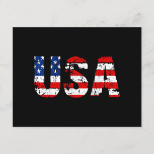 Carte D'accompagnement États-Unis Drapeau américain Drapeau US National P