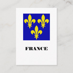 Carte D'accompagnement Étendard Royal Français Médiéval Fidélité Héraldiq