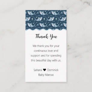 Carte D'accompagnement Étiquette Favoriser le Merci de Baby shower de req