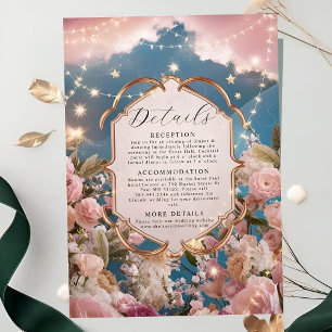 Carte D'accompagnement Étoiles magiques et étincelles Mariage moderne
