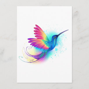 Carte D'accompagnement Exotic Rainbow Hummingbird