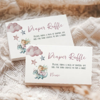 Carte D'accompagnement Fairy Dream Dragon Rose Fête de Naissance de Bébé