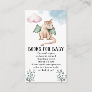 Carte D'accompagnement Fairytale Dragon Baby shower Livres Pour Baby