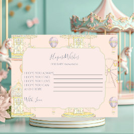 Carte D'accompagnement Fairytale Vintage Amusement Park