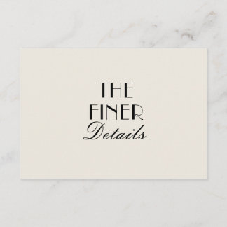 Carte D'accompagnement Fancy Black Cream Floral Boho Wedding Details