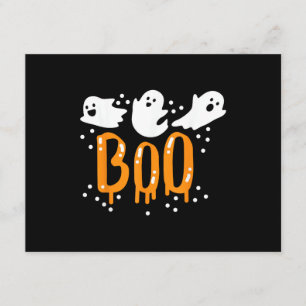 Carte D'accompagnement Fantôme d'Halloween Chou Mignon