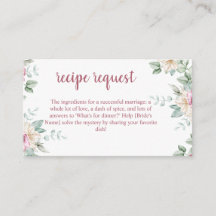 Fard Rose Floral Aquarelle Recette de Baby Shower 