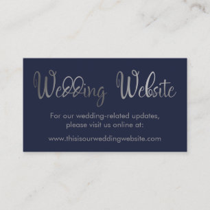 Carte D'accompagnement Faux Silver sur le site Mariage de la Marine Insér