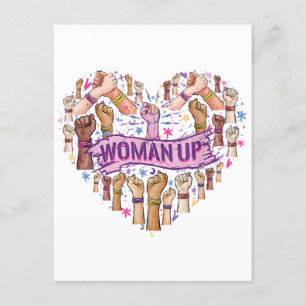 Carte D'accompagnement Féminisme Feministe Forte autonomisation des femme