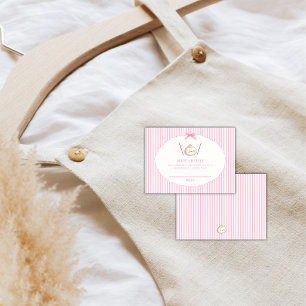 Carte D'accompagnement Fête bébé Shower Bébé Asiatique Nourrisson Rose