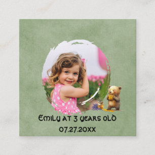 Carte D'accompagnement Fête d'anniversaire de l'ours de miel