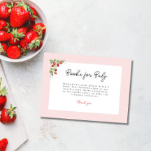 Fête de bébé fantaisiste aux fraises aquarelles