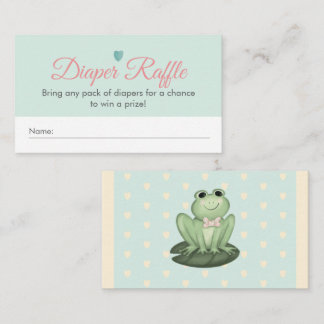 Carte D'accompagnement Fête de Bébé Grenouille Menthe Fantaisiste Tirage