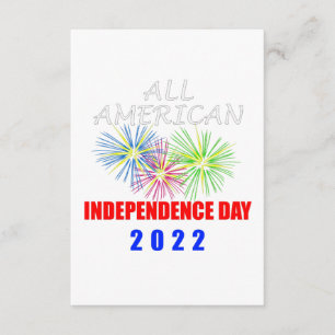 Carte D'accompagnement Fête de l'Indépendance américaine 2022