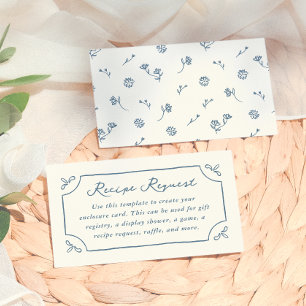 Carte D'accompagnement Fête de mariage fantaisiste et vintage autour du t