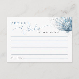 Carte D'accompagnement Fête de mariage thème mer avec conseils et vœux