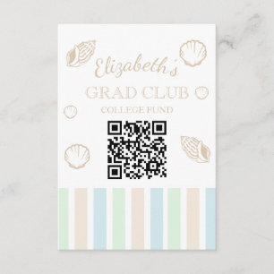 Carte D'accompagnement Fête de plage du club des diplômés Fonds universit