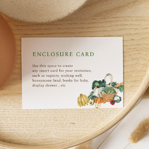 Carte D'accompagnement Fête des mariées à thème du marché agricole sur me