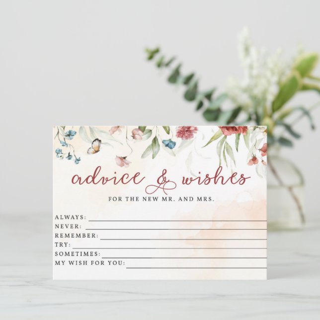 Carte D'accompagnement Fête des mariées, Conseils et voeux, Jeu nuptial (Debout devant)