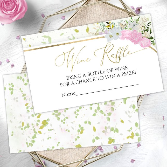 Carte D'accompagnement Fête des mariées de jeu fleur sauvage Spring Wine  (Créateur téléchargé)