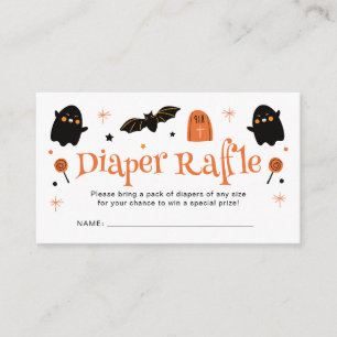 Carte D'accompagnement Fête d'Halloween pour bébé Tirages au sort de couc