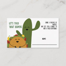 Fête mexicaine couples taco Déchets Raffle