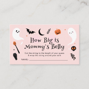 Carte D'accompagnement Fête Prénatale d'Halloween Bébé Fille Quelle est l