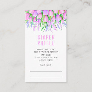 Carte D'accompagnement Feuilles de lavande florale de baby shower