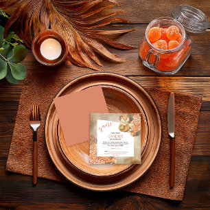 Carte D'accompagnement Feuilles Palm Hydrangeas Les bonbons dans le p