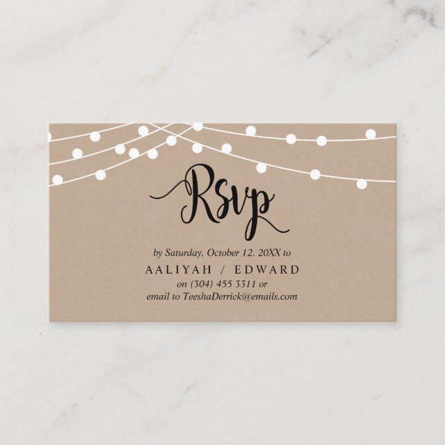 Carte D'accompagnement Feux rustiques à chaîne de ferme, Noir, réponse RS (Devant)