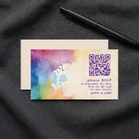 Fiche de boîtier de code QR RSVP