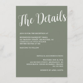 Carte D'accompagnement Fiche de fermeture du Mariage de pêche