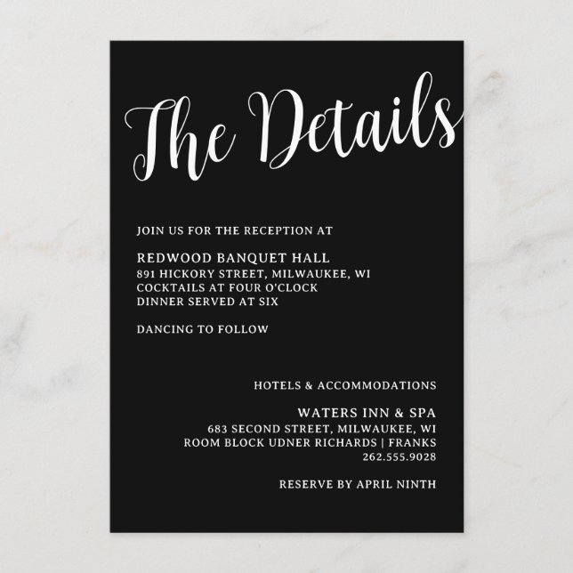 Carte D'accompagnement Fiche de fermeture du Mariage de pêche (Devant)