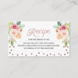Carte D'accompagnement Fiche de Fête de l'mariée de bouchon rose et brace