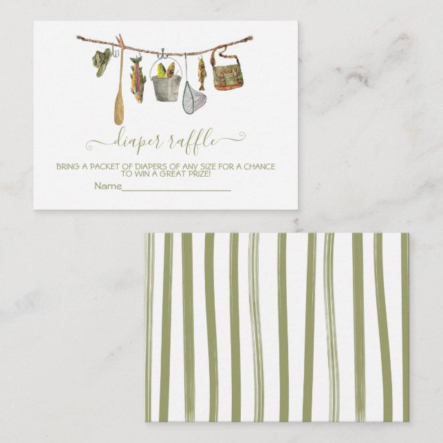 Carte D'accompagnement Fiche de papier à capuchon de pêche (Devant / Derrière)