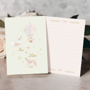 Carte D'accompagnement fille élégante garde d'anniversaire annuel