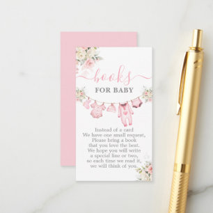 Carte D'accompagnement Fille Vêtements Baby shower Livres pour bébé