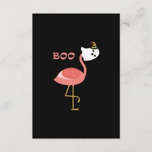 Carte D'accompagnement Flamant rose Boo Ghost Funny Flamant rose Animal