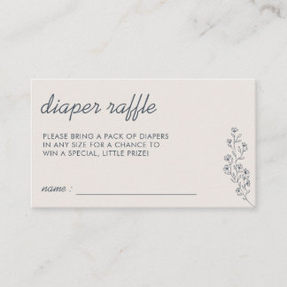 Carte D'accompagnement Fleur beige de marine Raffin d'été pour couche