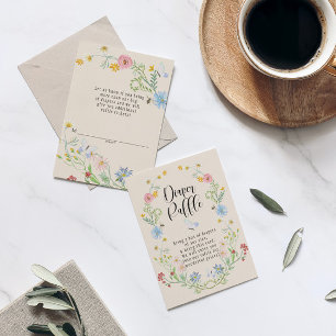 Carte D'accompagnement Fleur fleur sauvage Wreath Aquarelle Déchets Raffi