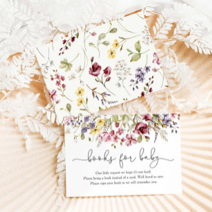 Carte D'accompagnement Fleur sauvage Baby In Bloom Livres De Douche Pour 