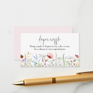 Carte D'accompagnement Fleur sauvage Baby shower Déchet 