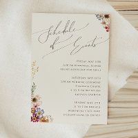 Fleur sauvage Boho | Jardin beige Calendrier des é