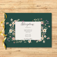 Fleur sauvage Rustique Frame Emerald Réception ver