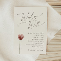 Fleur sauvage simple | Mariage beige bien vouloir