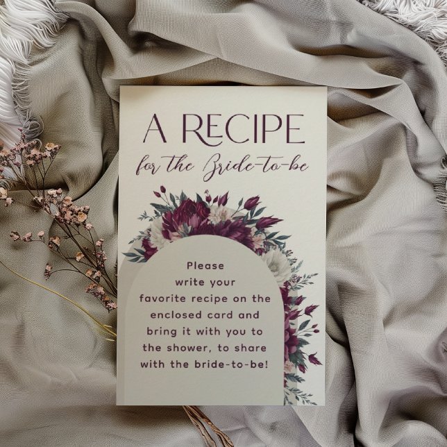 Carte D'accompagnement Fleurs de crème bourguignonne Amour en fleur Recet (Créateur téléchargé)